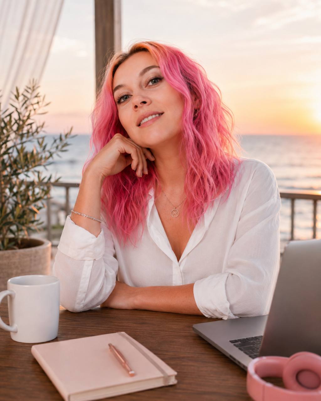 Portrait of romantic comedy author Addie Sloan